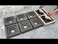 Diy  cement ideas tips  diy wood mold and brick molding with quick and creative ventilation