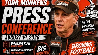 Cleveland Browns Todd Monkens Press Conference August 1st, 2026