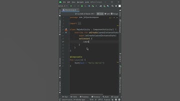 Jetpack Compose - Hello World! - Android Studio