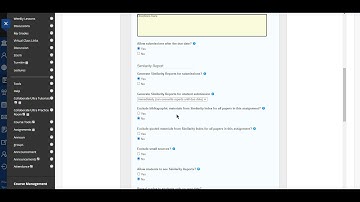 Creating a Turnitin Assignment in Blackboard