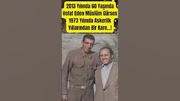 2013 Yılında 60 Yaşında Vefat Eden Müslüm Gürses 1973 Yılında Askerlik Yıllarından Bir Kare 