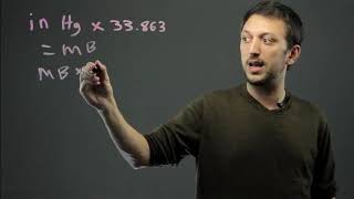 How to Convert Barometric Pressure From Inches to MB