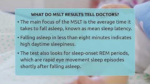 What Do MSLT Results Tell Doctors? - Sleep Apnea Support Network