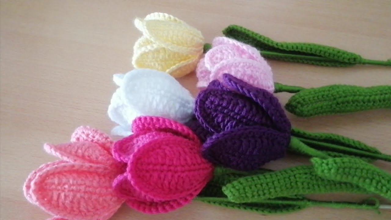 How To Crochet Tulip Stitch Free Pattern Video Crochet Flower | My XXX ...