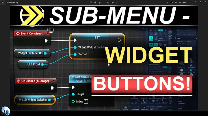 Unreal5 Blueprints: Sub-Menu-Button (Widget-Switcher!)