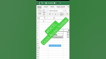 Undo and redo button | The Quick Access Toolbar  #microsoftexcel