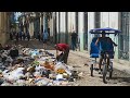 Топливный кризис на Кубе: улицы Гаваны завалены мусором