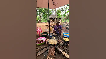 African Village Mom Tries Homemade KFC Style Crispy Chicken With Her Kids Kfc Shortsfeed Fyp 