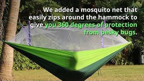 Ultralight Treehouse Hammock With Mosquito Net