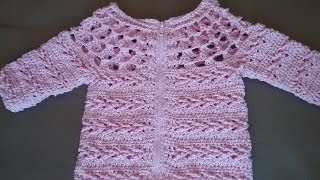 Детский жакет крючком/ Knitting children's jacket Детский жакет крючком/ Knitting children's jacket