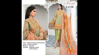 ZARQASH Z 2108 PAKISTANI SALWAR KAMEEZ WHOLESALER screenshot 2