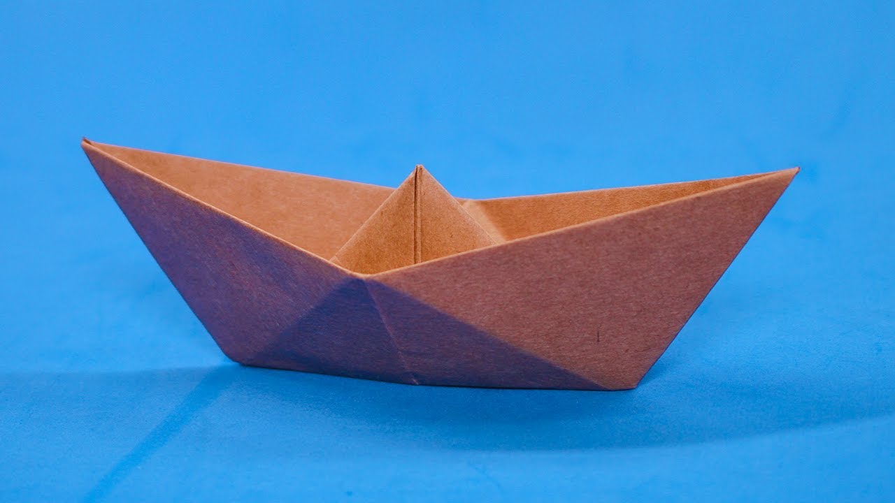 Easy Origami Paper Boat How To Make A Simple Origami Boat That Floats YouTube