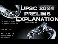 UPSC 2024 Prelims Explanation In details ( Lec-5)