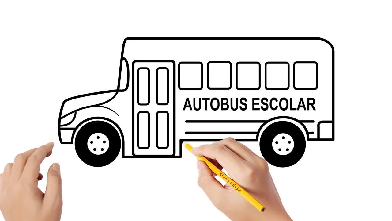 Cómo dibujar un autobús escolar | Dibujos sencillos - thptnganamst.edu.vn