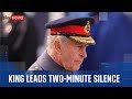 King Leads Nation in Silence at Remembrance Service π¬π§