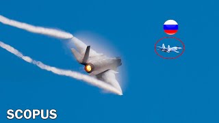 NATO F-35s scramble to intercept a Russian SU-35 in the Ukrainian seas