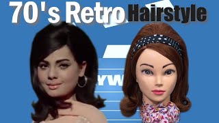 70s Bollywood Retro Hairstyle Look