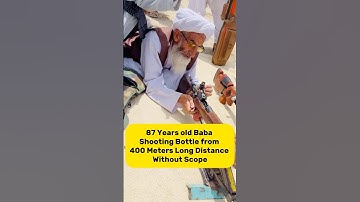 87-Year-Old Sharpshooter Hits 400m Target with Iron Sights! | No Scope Long Range Shooting