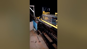 CHAIN LINK FENCE MACHINE TESTING BEFORE LOADING