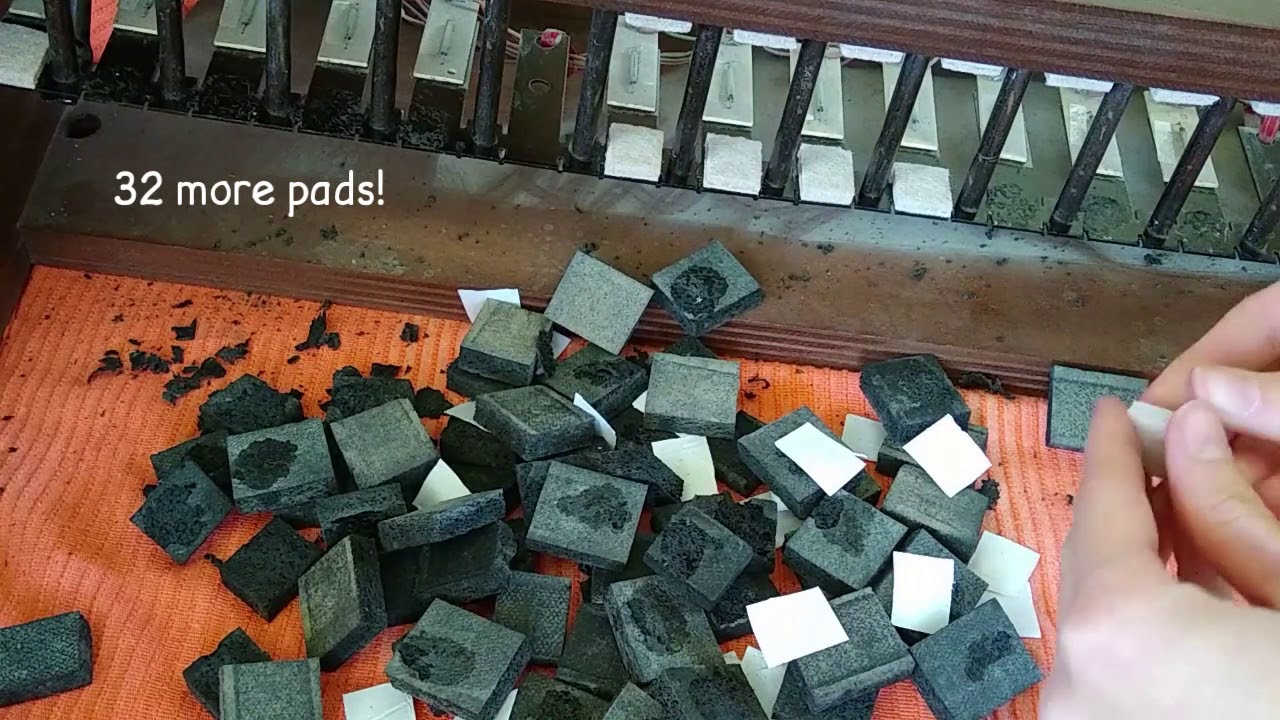 Replacing Pads on Organ Pedalboard