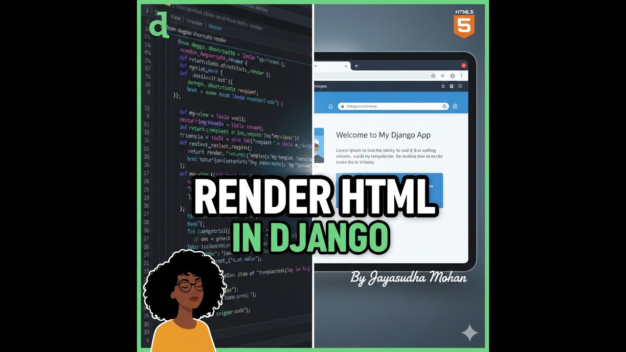 Render An Html Page In Django Step by Step explained for beginners ...