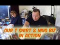 Our T Shirt and Mug Printing Business In Action Working From Home