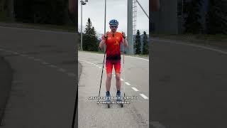 Как сделать первые шаги на лыжероллерах? Советы новичкам #rollerski #лыжероллеры #лыжи