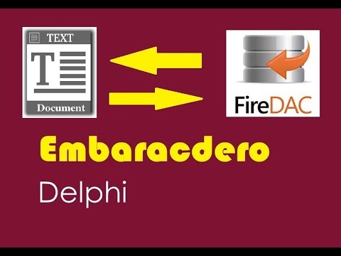 Import Data From Text To Database and Vice Versa by FireDAC Delphi English