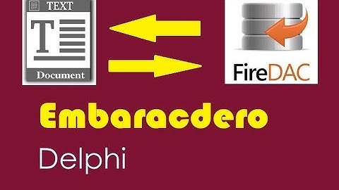 Import Data From Text To Database and Vice Versa by FireDAC Delphi English