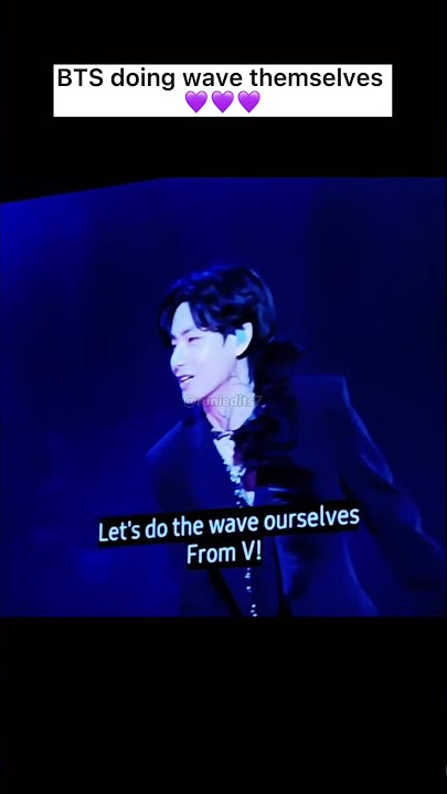 Army bomb wave done by BTS at ptd on stage|BTS|🥰💜#bts #shorts #btsshorts #ptdonstage #btsconcert