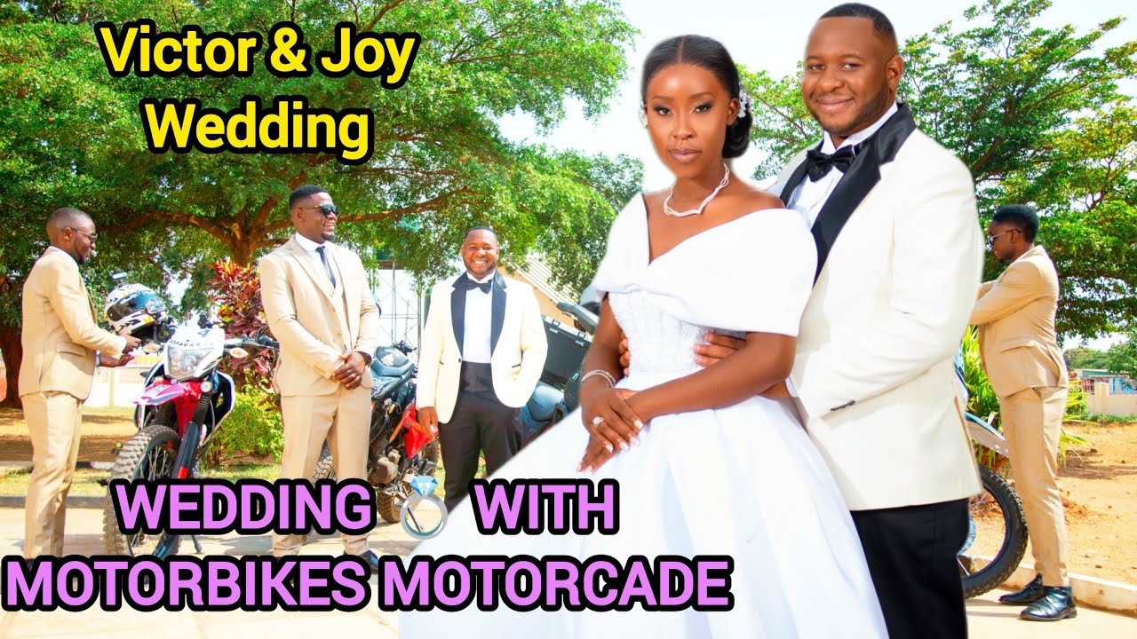 Свадьба Виктора и Джой: торжество у алтаря; с кортежем мотоциклистов. Когда женится байкер