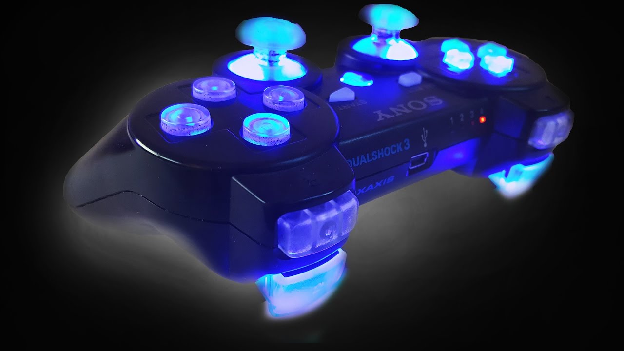 Джойстик горит красным. Ps3 Dualshock 3 led. Джойстик ps5 неон. Mod Dualshock 3. Джойстик ps5 с подсветкой.