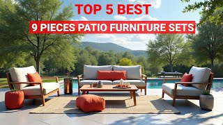 Best 9-Piece Patio Furniture Sets To Upgrade Your Outdoor Space