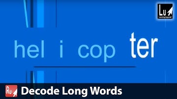 Decode Multi-Syllable Long Words Song  – Learn to Read – Learning Upgrade App