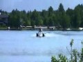 Pilot takes off and lands for the first and last time in a seaplane