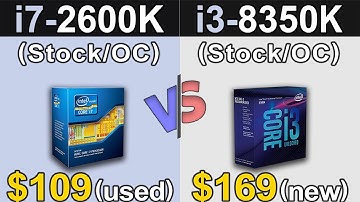 i7-2600K Vs. i3-8350K | Stock and Overclock | New Games Benchmarks