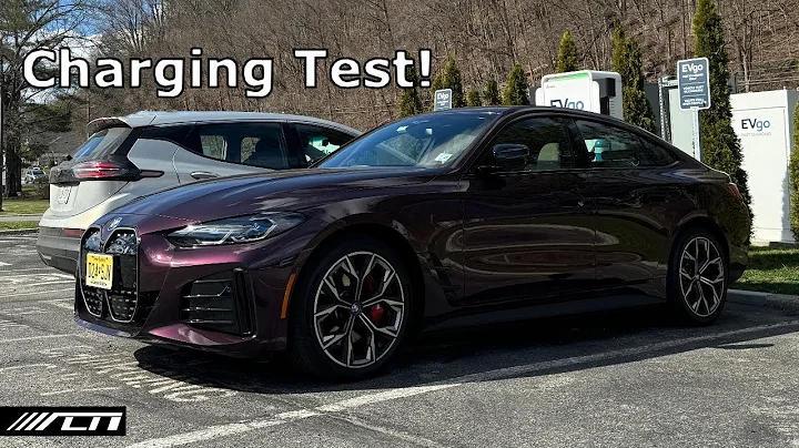 2024 BMW i4 xDrive40 Public Charging Test! /// Allcarnews
