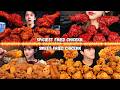 NUCLEAR FRIED CHICKEN VS KOREAN FRIED CHCIEKN 🤤🔥MUKBANG COMPILAION