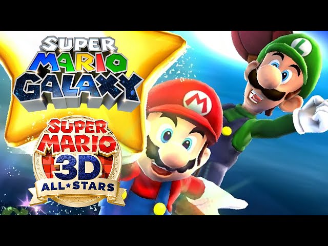 Super Mario Galaxy (3D All-Stars) - Full Game 121 Stars Walkthrough (2 Players) class=