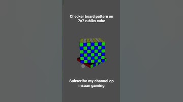 checker board pattern on 7×7 rubiks cube #cubesolving #viral #shorts