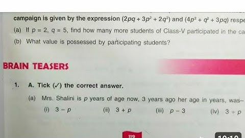 Dav Class 6 Math Chapter 6 Brain Teasers || Introduction To Algebra || ( Q.No.8 To 15 )