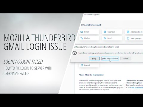 Mozilla Thunderbird - How to Fix Login to Server with Username Failed - Login Account Failed