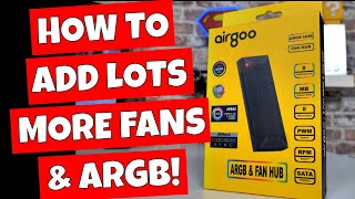 How To Add More PC Fans & ARGB Airgoo 8 Port Powered PWM RGB Fan Hub
