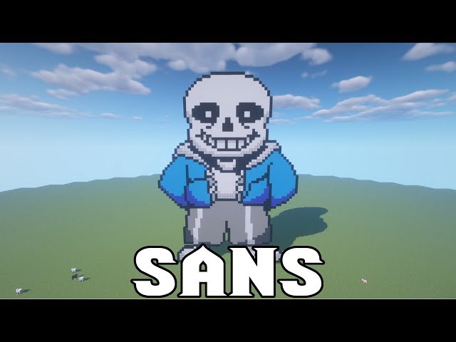 Another Minecraft pixel art. I wanted to make one where sans doesn't  overshadow the rest of the art. And I think I did that : r/Undertale