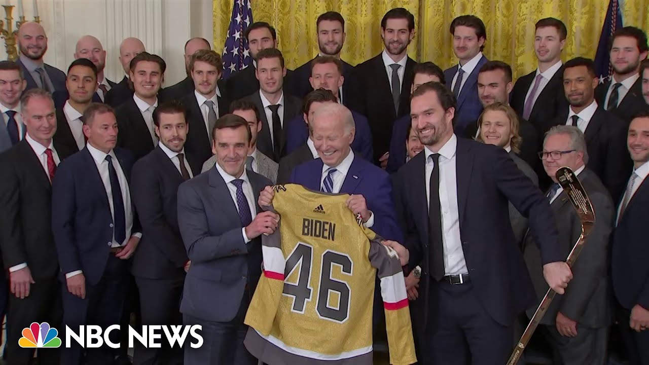 Biden celebrates Vegas Golden Knights’ Stanley Cup win at White House