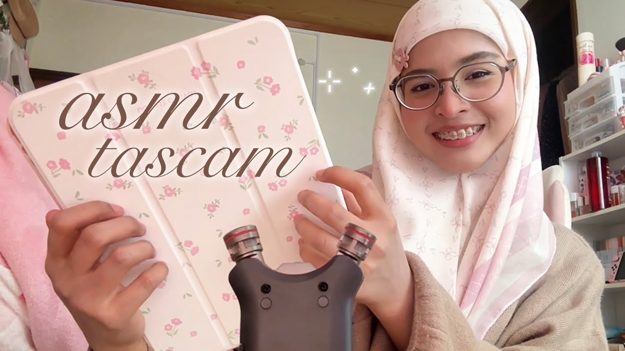 ASMR TASCAM ★ SENSITIVE TAPPING, SCRATCHING, MOUTH SOUNDS 🤍🦢