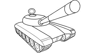 tank army drawing draw very