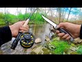 Catching and Cooking FOOD for my GIRLFRIEND!! (Trout Fishing)