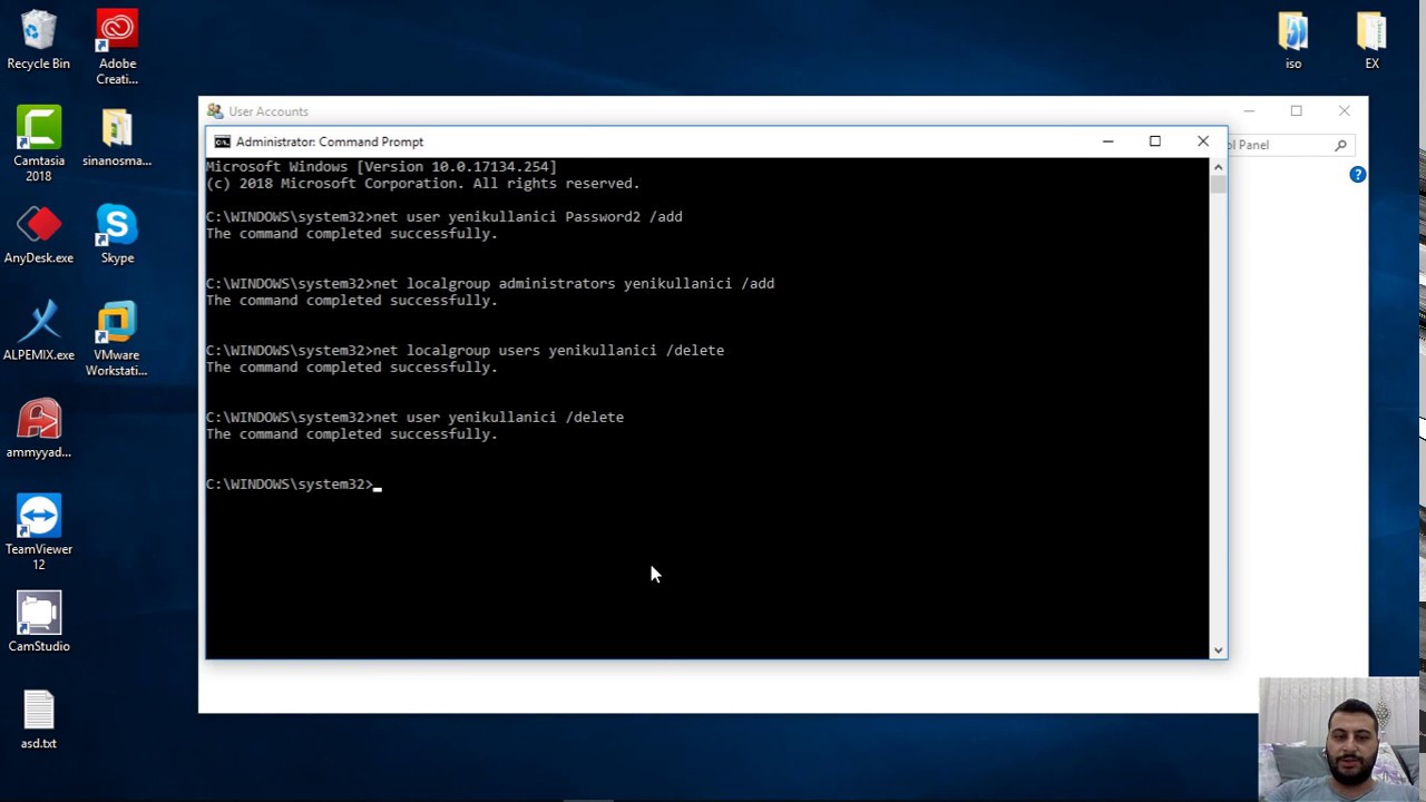 Komut Satırından Kullanıcı Ekleme | How to add user with command prompt ...