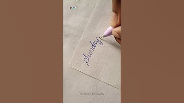 Beautiful Cursive Handwriting ✍️ | Days of the Week | Satisfying Writing #Shorts